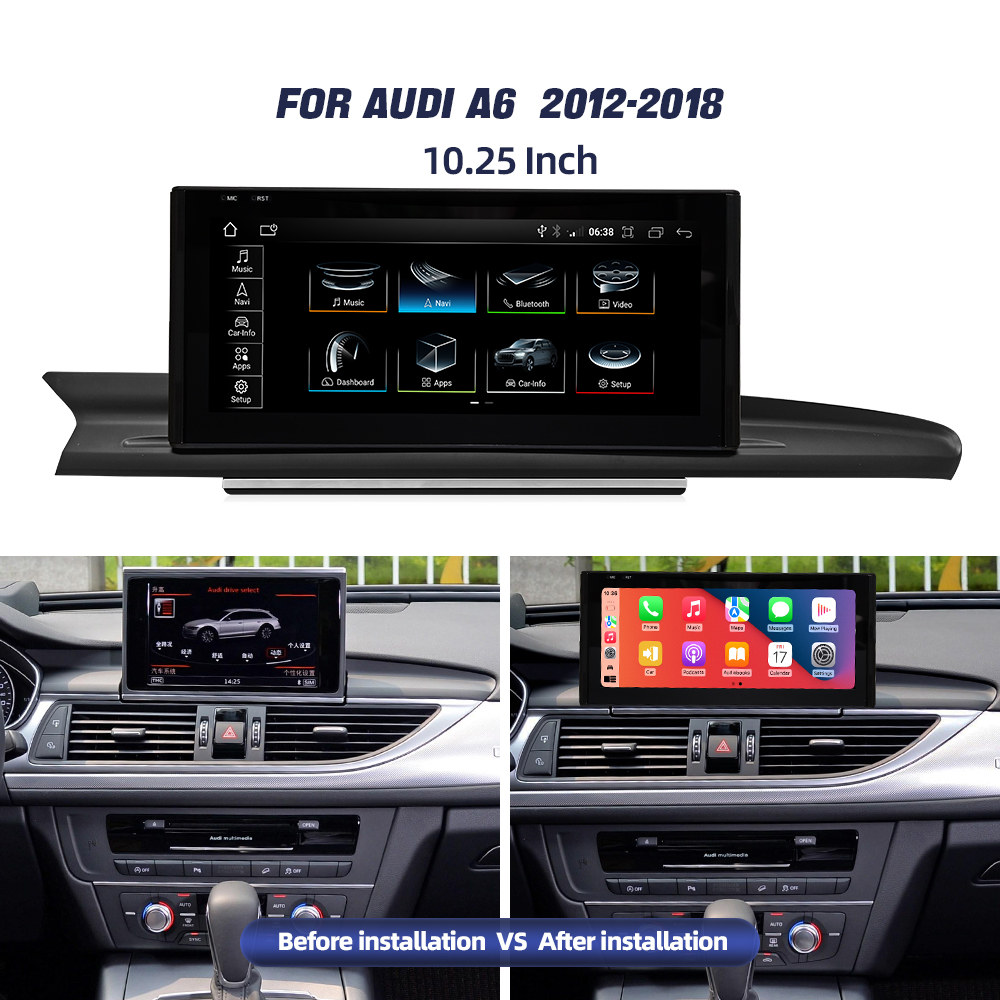 Audi A6/S6 2006-2018 SNAPDRAGON 668 Android 14 / Apple/Android 5G LTE WIFI
