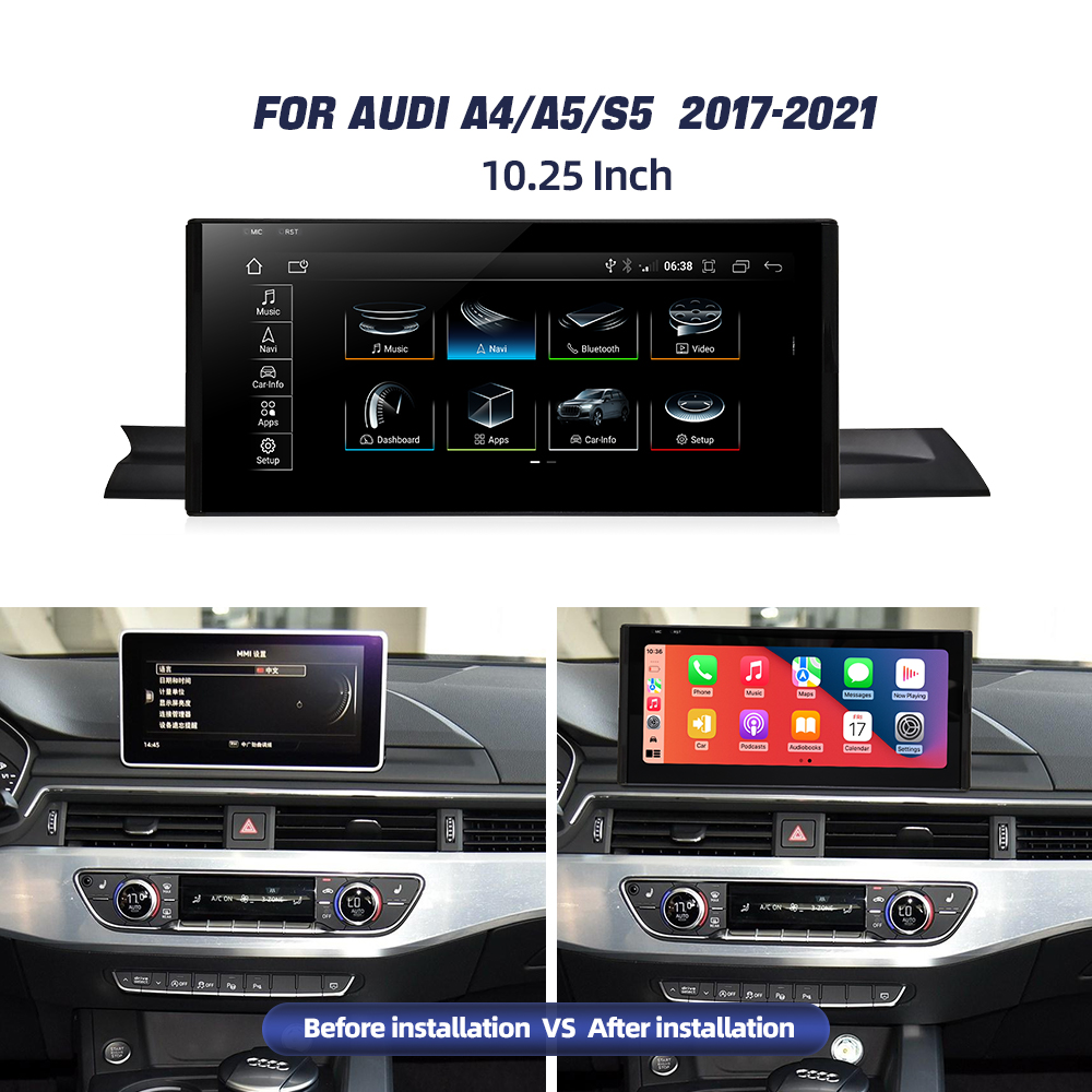 Audi A4/S4/A5/S5 2017-2021 SNAPDRAGON 668 Android 14 / Apple/Android 5G LTE WIFI