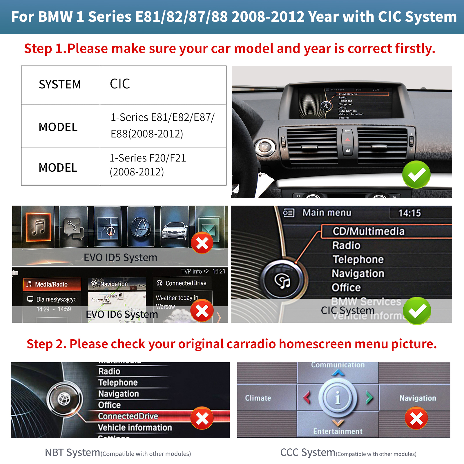 BMW 1 Series 2008-2012 with CIC System - Image 3