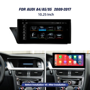 Audi A4/S4/A5/S5 2009-2016 SNAPDRAGON 668 Android 14 / Apple/Android 5G LTE WIFI 10.25"