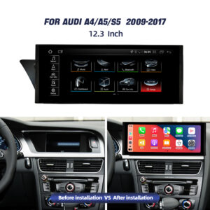 Audi A4/S4/A5/S5 2009-2016 SNAPDRAGON 668 Android 14 / Apple/Android 5G LTE WIFI 12.3"